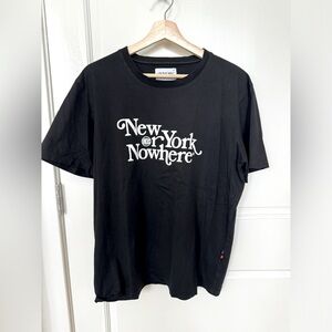 New York Or Nowhere Knicks white on black tee size XL / Actually fits M